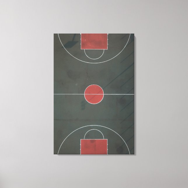Pretty Basketball Artwork Canvas Print (Front)