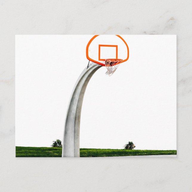 Pretty Basketball Artwork Postcard (Front)