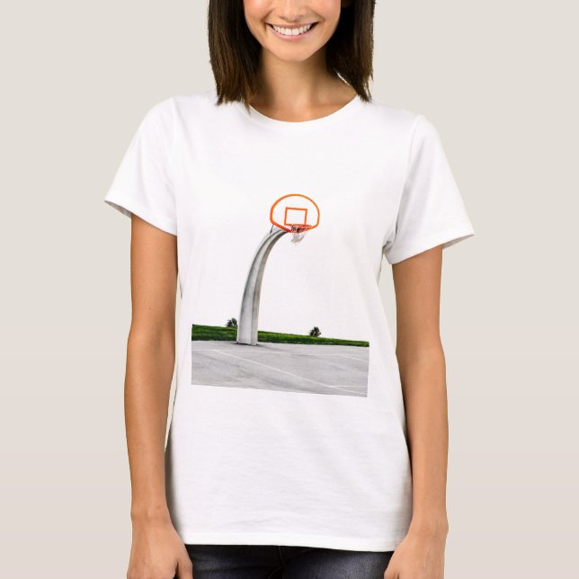 Pretty Basketball Artwork T-Shirt (Front)