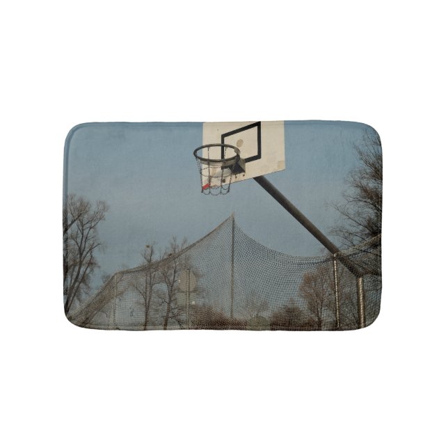 Pretty Basketball Bath Mat (Front)