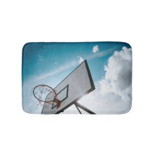 Pretty Basketball Design Bath Mat