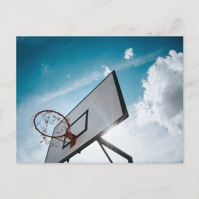 Pretty Basketball Design Postcard (Front)