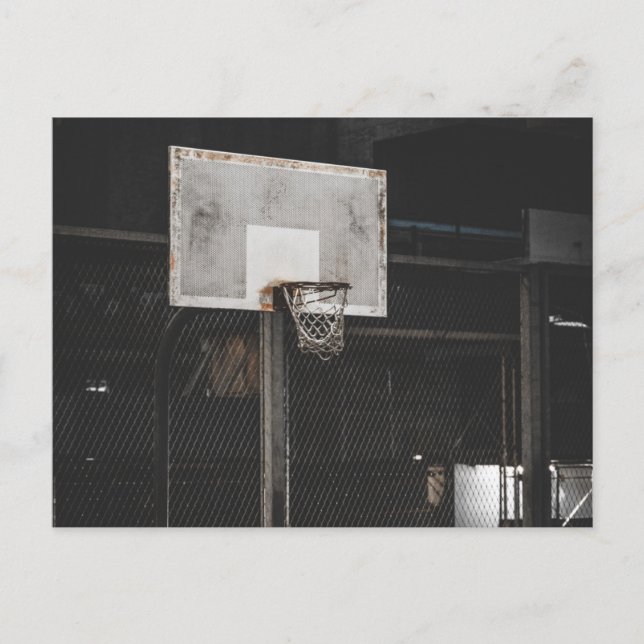Pretty Basketball Design Postcard (Front)