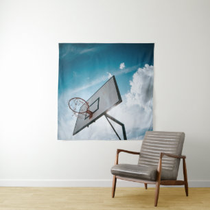 Pretty Basketball Design Tapestry
