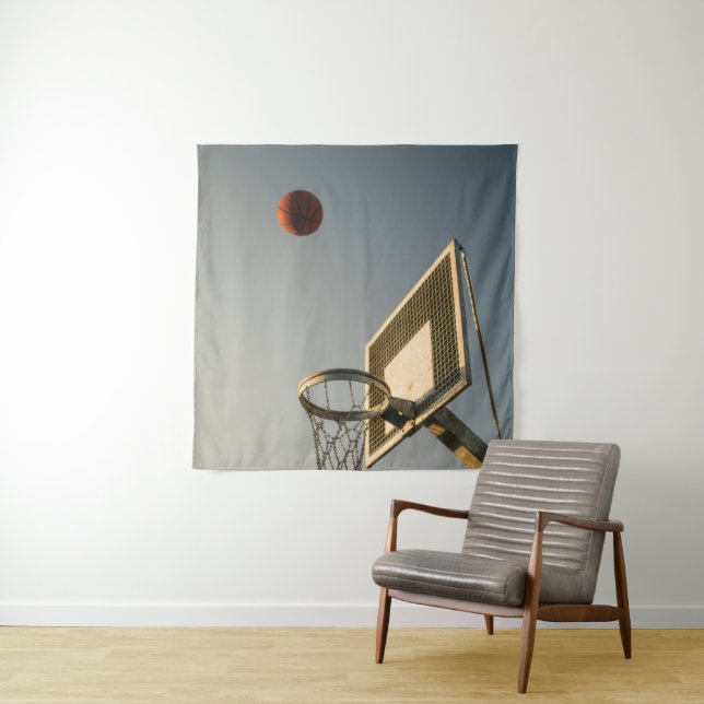 Pretty Basketball Gift Tapestry (In Situ)