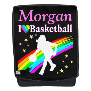 PRETTY BASKETBALL PERSONALIZED BACK PACK