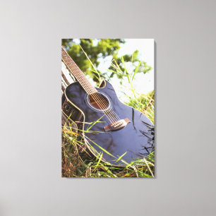 Pretty Bass Guitar Canvas Print