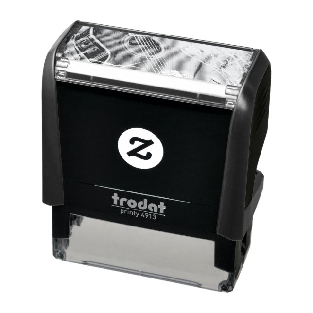 Pretty Bass Guitar Self-inking Stamp (Product)