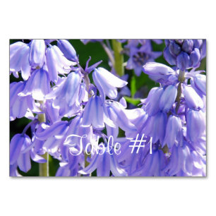 Pretty Bell Flowers Table Number