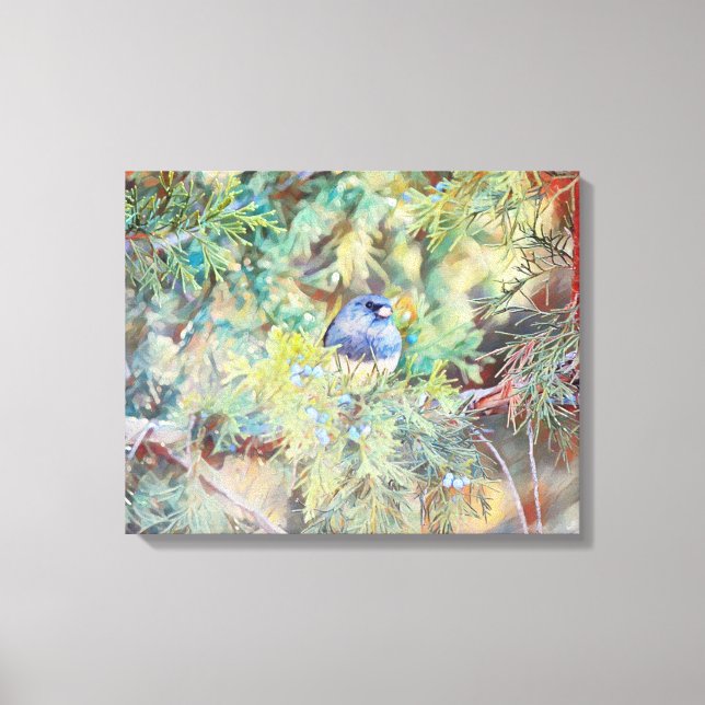 Pretty Bird in Blues Photographic Art Print (Front)