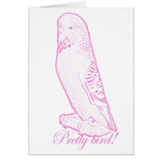 Pretty Bird in pink card