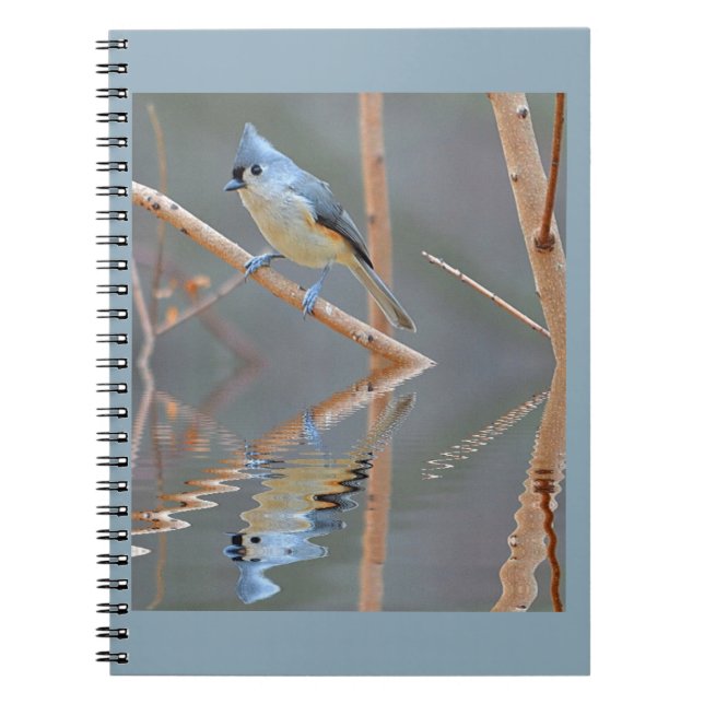 Pretty Bird Reflections Spiral Notebook (Front)