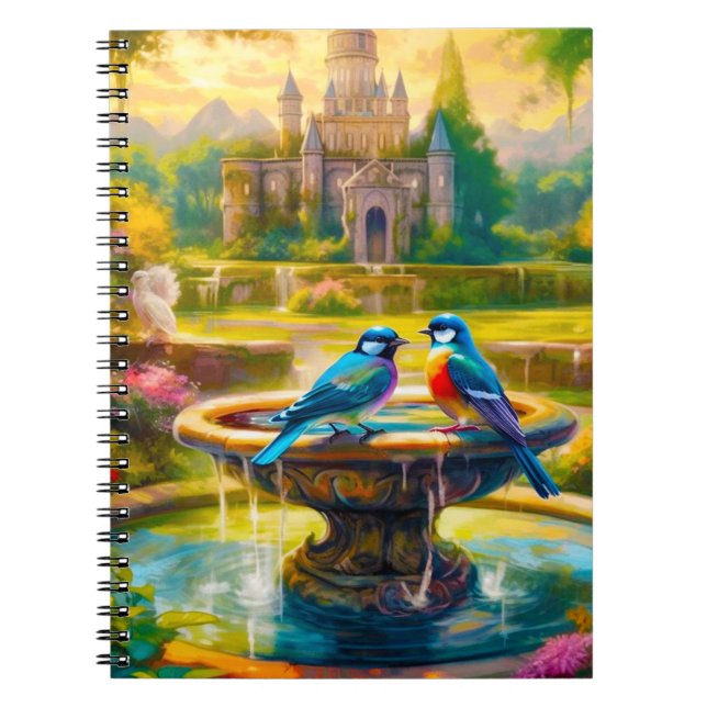 Pretty Bird Scene Notebook (Front)