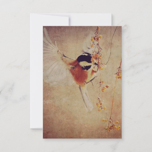 Pretty Bird Wedding Save The Date (Front)