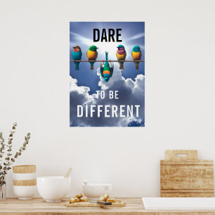 Pretty Birds on a Wire Dare Poster