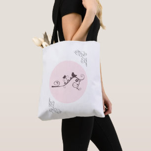 Pretty Birds Shoulder Shopping Grocery Bag for Her