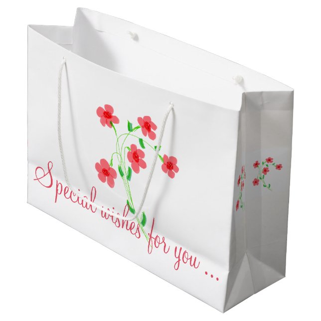 Pretty Birthday Gift Bag (Front Angled)