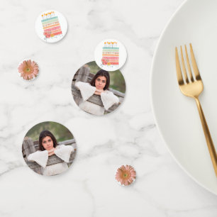 Pretty Birthday Photo Confetti