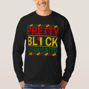Pretty Black and Educated Black History Month  App T-Shirt