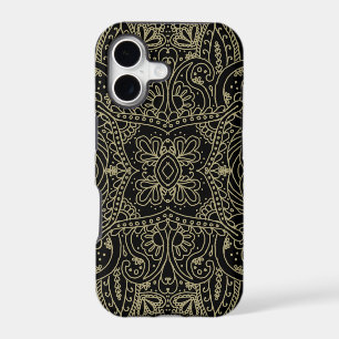 Pretty Black & Gold Mehndi