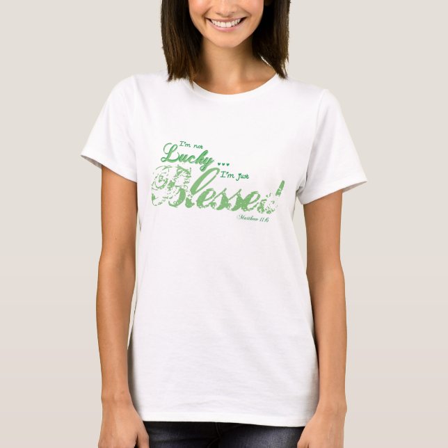Pretty Blessed-juniors and women's tee (Front)