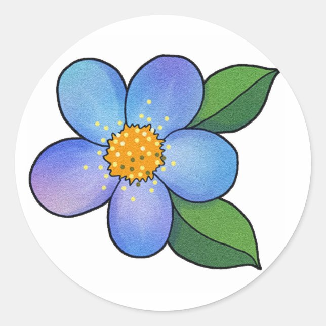 Pretty Blossom - 001 Classic Round Sticker (Front)