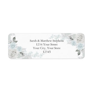 Pretty Blue and White Roses