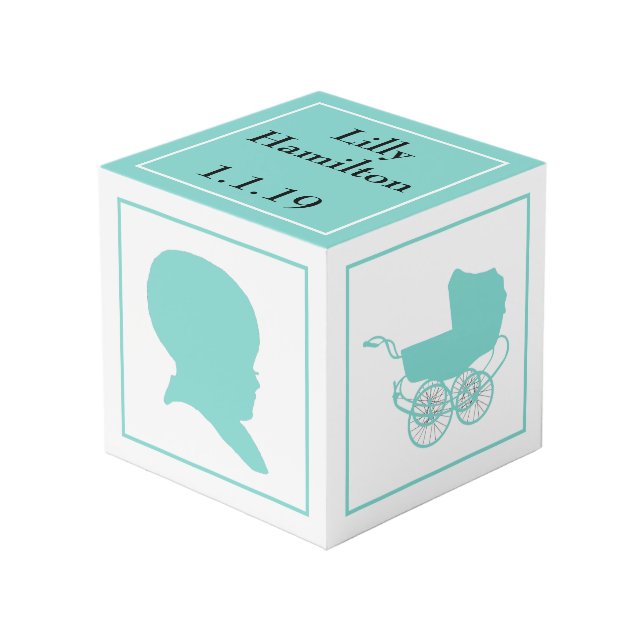 Pretty Blue Baby Cube (Front Angled)