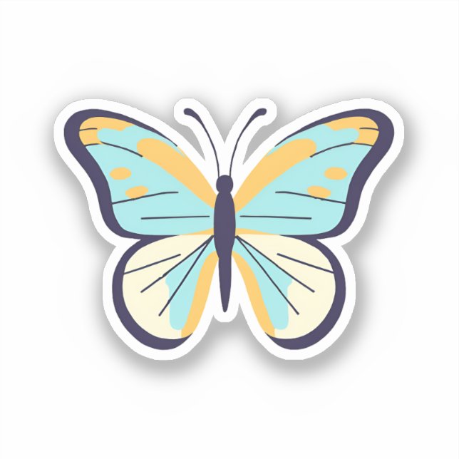 Pretty Blue Butterfly (Front)