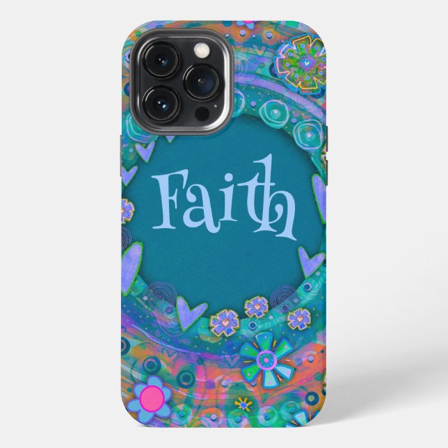 Pretty Blue Customised Inspirivity iPhone Case (Back)