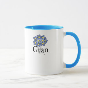 Pretty Blue Flower Gran T-shirt Mug