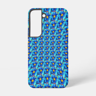 Pretty Blue Flowers Pattern Samsung Galaxy Case