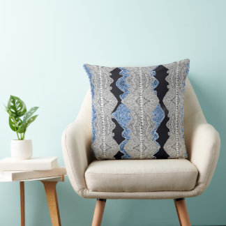 Pretty Blue Grey Cushion