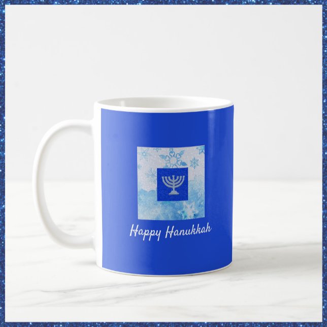 Pretty Blue Hanukkah  Coffee Mug (Creator Uploaded)