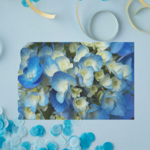 Pretty Blue Hydrangea Floral Tissue Paper
