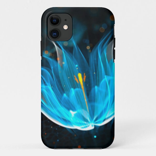 Pretty blue lotus flower  Case-Mate iPhone case (Back)