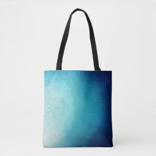 Pretty Blue Mandala Abstract Tote Bag