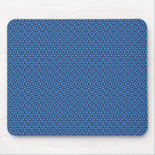 Pretty Blue Pattern Mouse Pad