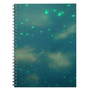 Pretty Blue Sky Lights Notebook