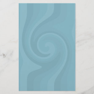 Pretty blue swirl stationery