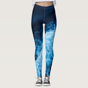 Pretty Blue Waves Leggings