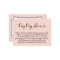 Pretty Blush Pink Display Bridal Shower Gift Card