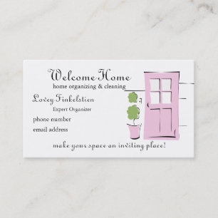 Pretty Blush Pink Door Appointment Card