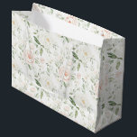 Pretty Blush Pink Floral Wedding Large Gift Bag<br><div class="desc">Pretty Blush Pink Floral Wedding</div>