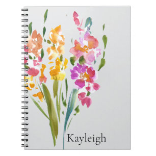 Pretty Blush Pink Flowers Notebook
