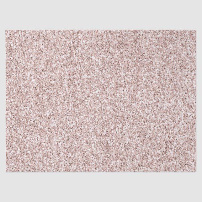 Pretty Blush Pink Glitter Tissue Paper (Front)