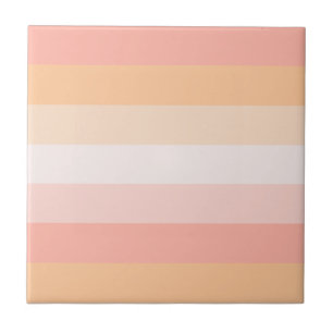 Pretty blush pink stipes tile