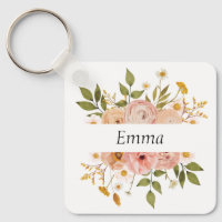Pretty bohemian floral monogram or name