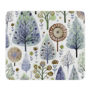 Pretty Bohemian Tree Festive Christmas Vibes Cutting Board