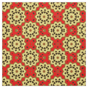 Pretty Boho Chic Mosaic Geometric Pattern Fabric